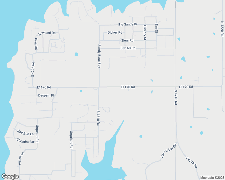 map of restaurants, bars, coffee shops, grocery stores, and more near 4915 E1170 Road in Eufaula