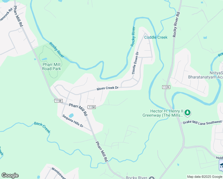 map of restaurants, bars, coffee shops, grocery stores, and more near 1649 Moss Creek Drive in Harrisburg