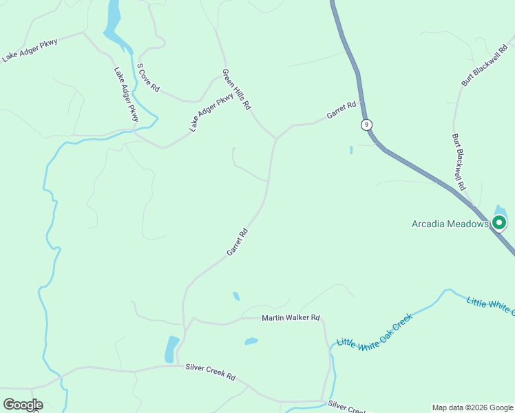 map of restaurants, bars, coffee shops, grocery stores, and more near 590 Garret Road in Mill Spring