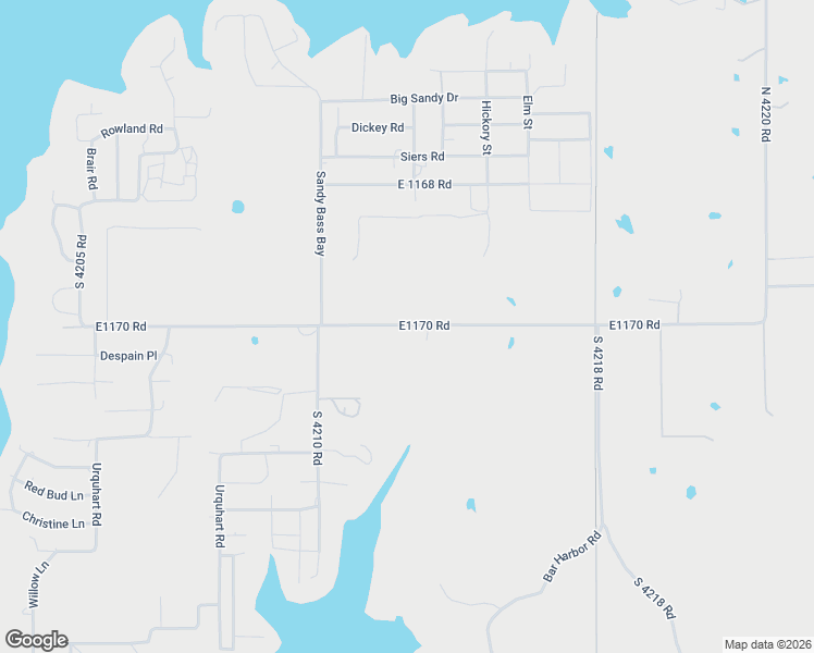 map of restaurants, bars, coffee shops, grocery stores, and more near 4915 E1170 Road in Eufaula