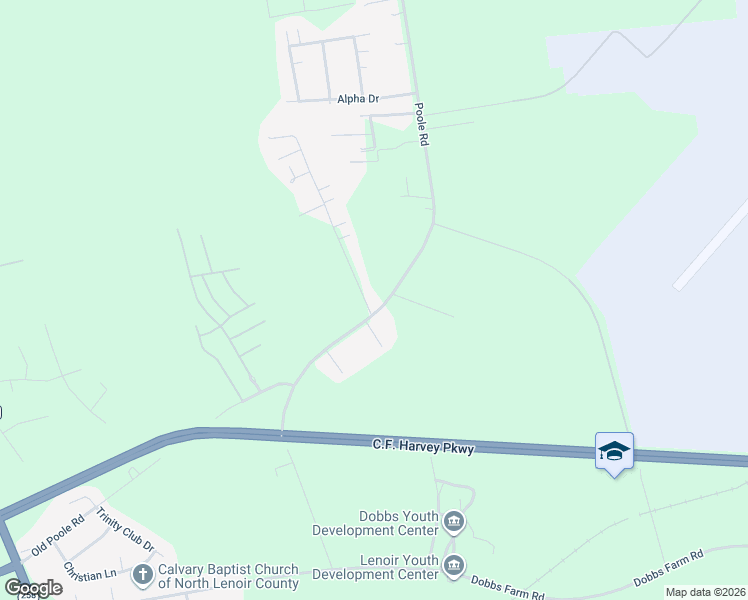 map of restaurants, bars, coffee shops, grocery stores, and more near 2934 Poole Road in Kinston