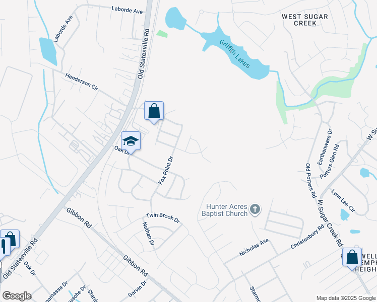 map of restaurants, bars, coffee shops, grocery stores, and more near 7304 Mitzi Deborah Lane in Charlotte