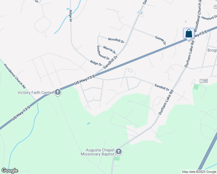 map of restaurants, bars, coffee shops, grocery stores, and more near 108 Deerfield Lane in Wayne County