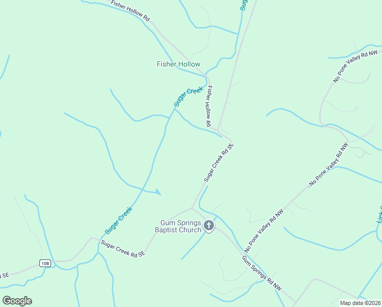 map of restaurants, bars, coffee shops, grocery stores, and more near 2434 Sugar Creek Road Southeast in Georgetown