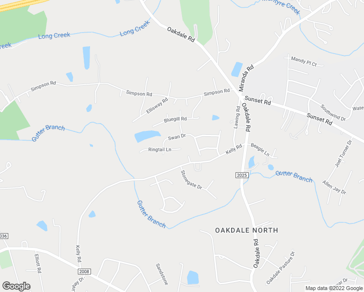 map of restaurants, bars, coffee shops, grocery stores, and more near 3331 Ringtail Lane in Charlotte