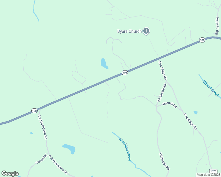 map of restaurants, bars, coffee shops, grocery stores, and more near 7282 North Carolina 108 in Mill Spring