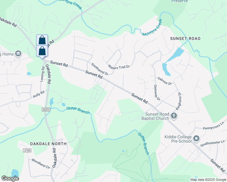 map of restaurants, bars, coffee shops, grocery stores, and more near 3632 Joel Turner Drive in Charlotte