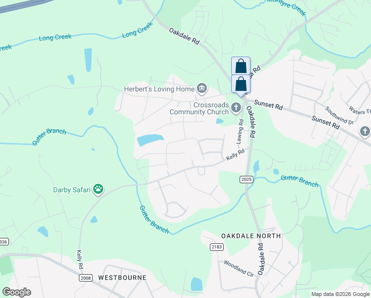map of restaurants, bars, coffee shops, grocery stores, and more near 3331 Ringtail Lane in Charlotte