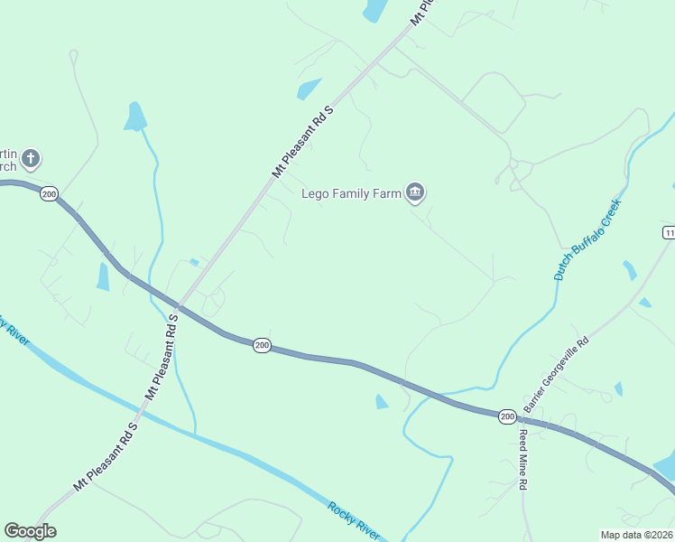 map of restaurants, bars, coffee shops, grocery stores, and more near 6181 North Carolina 200 in Concord