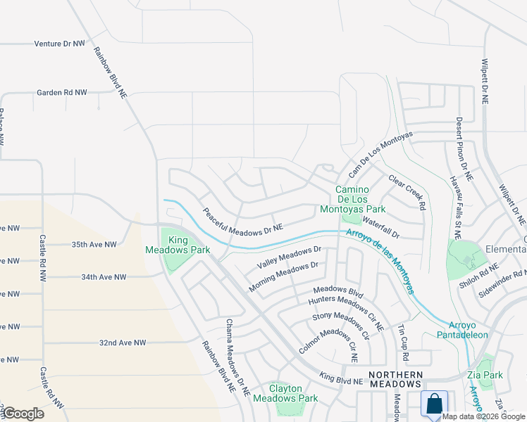 map of restaurants, bars, coffee shops, grocery stores, and more near 536 Soothing Meadows Drive in Rio Rancho