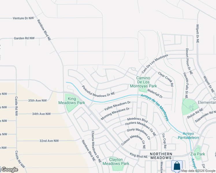 map of restaurants, bars, coffee shops, grocery stores, and more near 536 Soothing Meadows Drive in Rio Rancho
