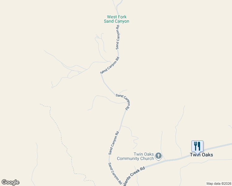 map of restaurants, bars, coffee shops, grocery stores, and more near 34545 Sand Canyon Road in Kern County