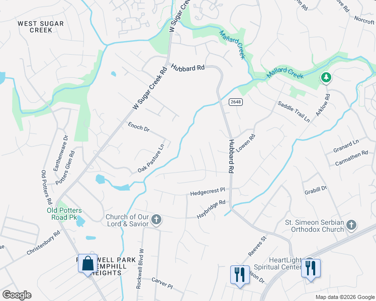 map of restaurants, bars, coffee shops, grocery stores, and more near in Charlotte