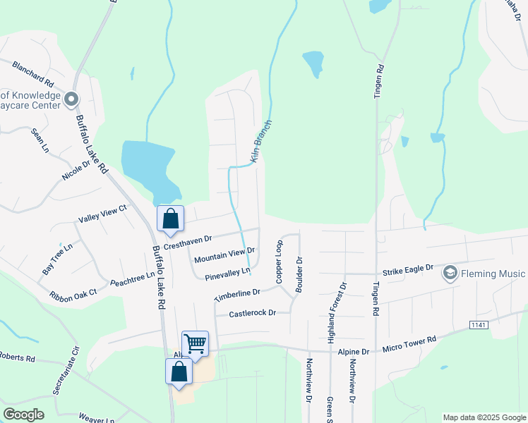 map of restaurants, bars, coffee shops, grocery stores, and more near 544 Pinevalley Lane in Sanford