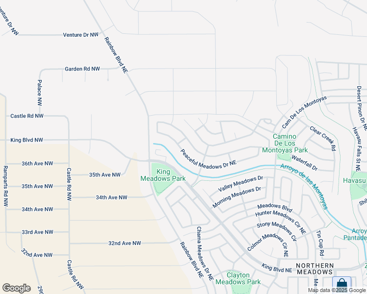 map of restaurants, bars, coffee shops, grocery stores, and more near 409 Peaceful Meadows Drive Northeast in Rio Rancho