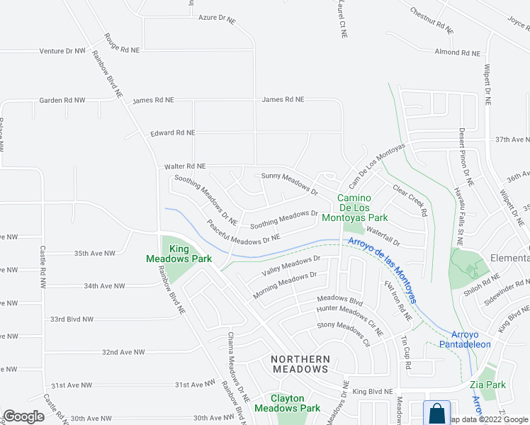 map of restaurants, bars, coffee shops, grocery stores, and more near 528 Playful Meadows Drive Northeast in Rio Rancho