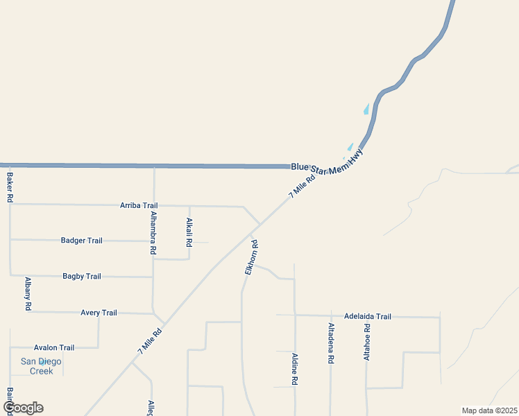 map of restaurants, bars, coffee shops, grocery stores, and more near 7 Mile Road in San Luis Obispo County