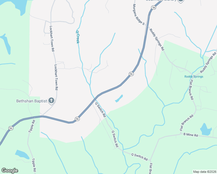 map of restaurants, bars, coffee shops, grocery stores, and more near 5515 Tennessee 56 in Coalmont