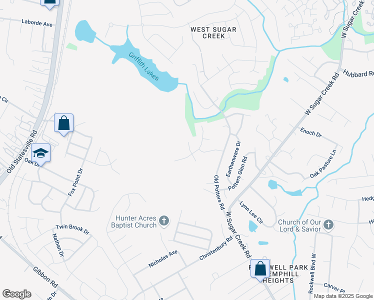 map of restaurants, bars, coffee shops, grocery stores, and more near 5820 Ankeny Court in Charlotte
