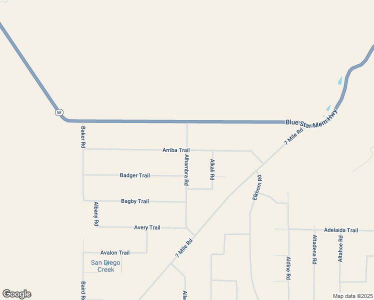 map of restaurants, bars, coffee shops, grocery stores, and more near Arriba Trail in San Luis Obispo County