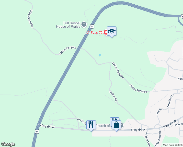 map of restaurants, bars, coffee shops, grocery stores, and more near in Waynesboro