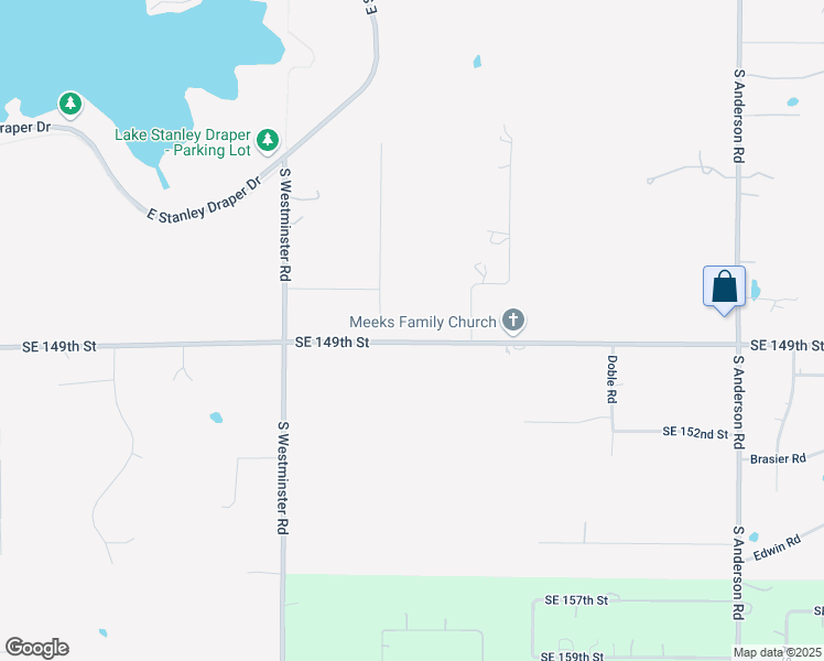 map of restaurants, bars, coffee shops, grocery stores, and more near 14800 Oaks Crossing Road in Oklahoma City