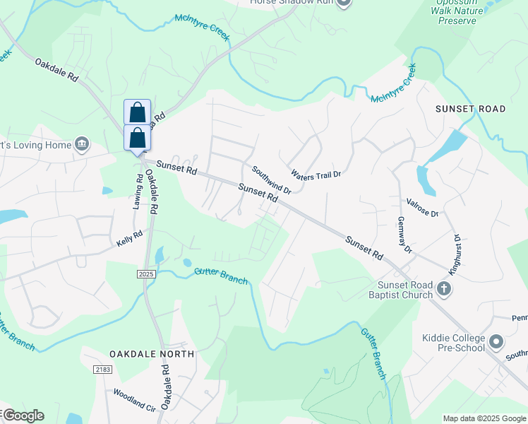 map of restaurants, bars, coffee shops, grocery stores, and more near 1524 Sunset Road in Charlotte
