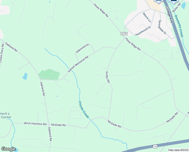 map of restaurants, bars, coffee shops, grocery stores, and more near 164 Brock Drive in Forest City