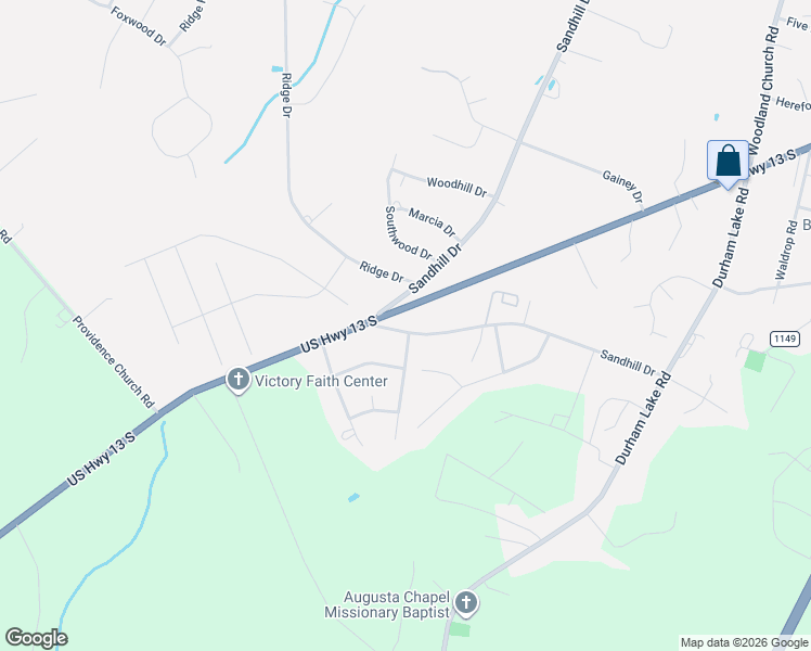 map of restaurants, bars, coffee shops, grocery stores, and more near 653 US Highway 13 South in Mar-Mac