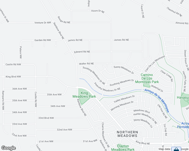 map of restaurants, bars, coffee shops, grocery stores, and more near 368 Soothing Meadows Drive Northeast in Rio Rancho