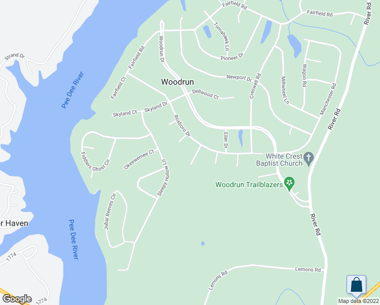 map of restaurants, bars, coffee shops, grocery stores, and more near 116 Oak Hill Court in Mount Gilead