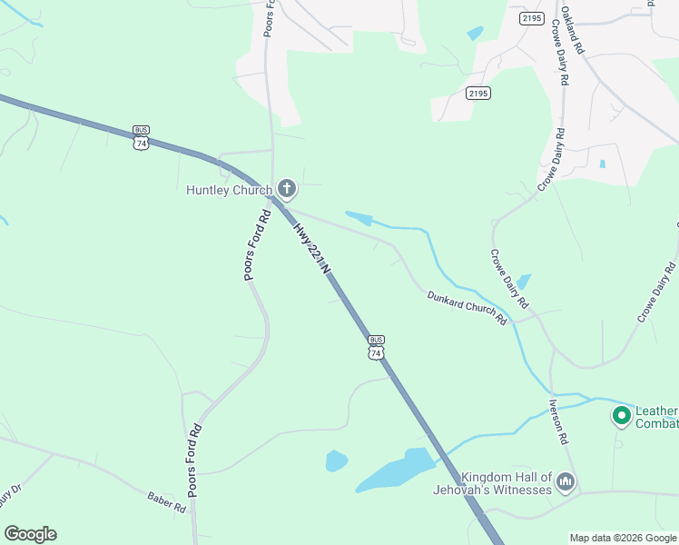 map of restaurants, bars, coffee shops, grocery stores, and more near 1301 U.S. 221 in Rutherfordton