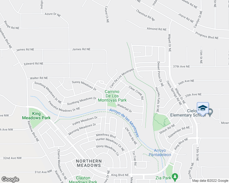map of restaurants, bars, coffee shops, grocery stores, and more near 3720 Lonesome Ridge Street in Rio Rancho
