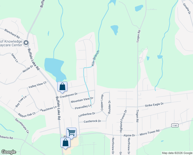 map of restaurants, bars, coffee shops, grocery stores, and more near 602 Pinevalley Lane in Sanford