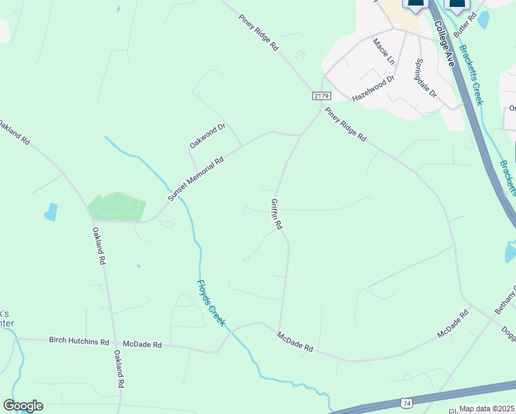 map of restaurants, bars, coffee shops, grocery stores, and more near 130 Brock Drive in Forest City