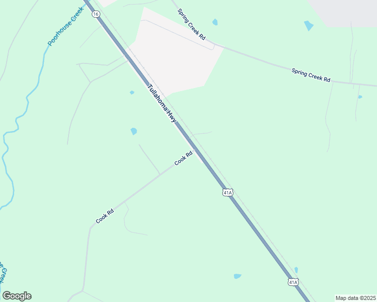 map of restaurants, bars, coffee shops, grocery stores, and more near 10971 Tullahoma Highway in Tullahoma
