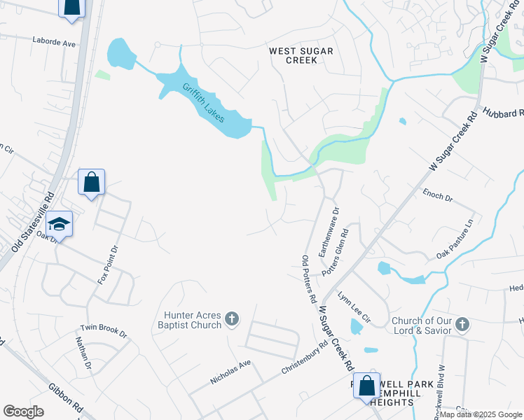 map of restaurants, bars, coffee shops, grocery stores, and more near 5806 Ankeny Court in Charlotte