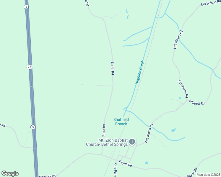 map of restaurants, bars, coffee shops, grocery stores, and more near 1351 Smith Rd in Bethel Springs
