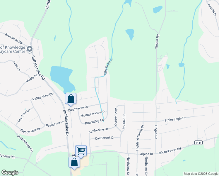 map of restaurants, bars, coffee shops, grocery stores, and more near 602 Pinevalley Ln in Sanford