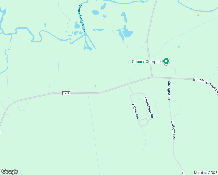 map of restaurants, bars, coffee shops, grocery stores, and more near 1831 Bunnlevel Erwin Road in Bunnlevel