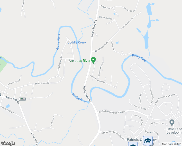 map of restaurants, bars, coffee shops, grocery stores, and more near 6852 Blake Brook Drive in Concord