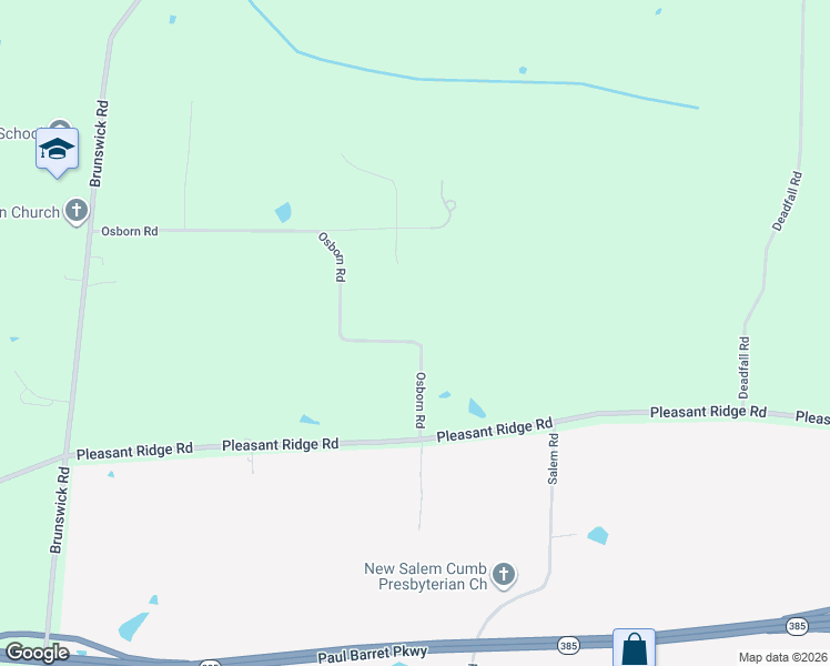 map of restaurants, bars, coffee shops, grocery stores, and more near 9526 Osborn Road in Arlington