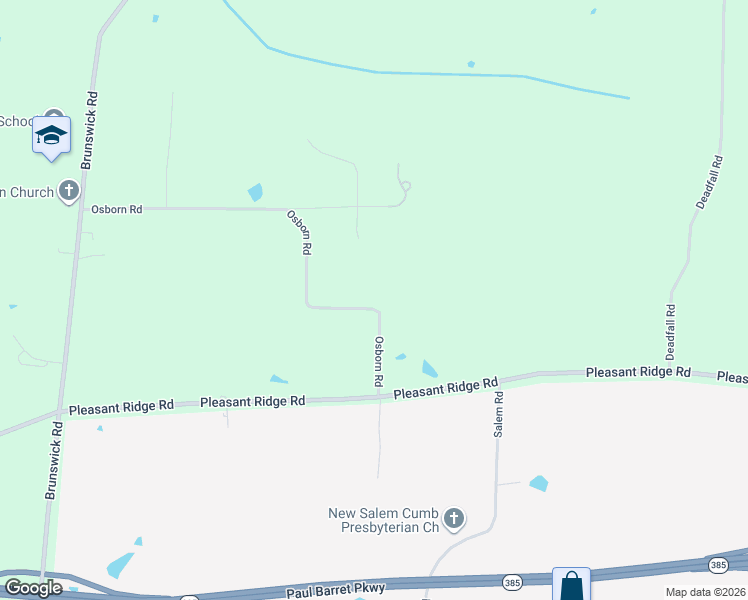 map of restaurants, bars, coffee shops, grocery stores, and more near 9526 Osborn Road in Arlington