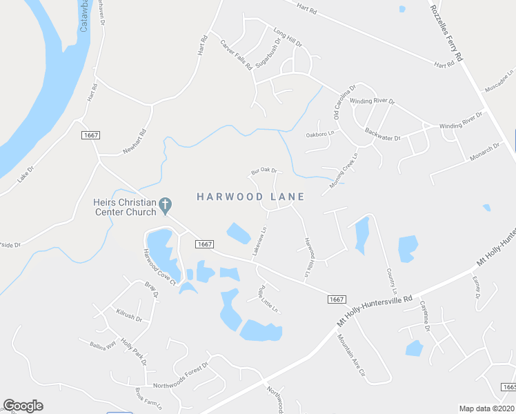 map of restaurants, bars, coffee shops, grocery stores, and more near 9733 Falling Stream Drive in Charlotte