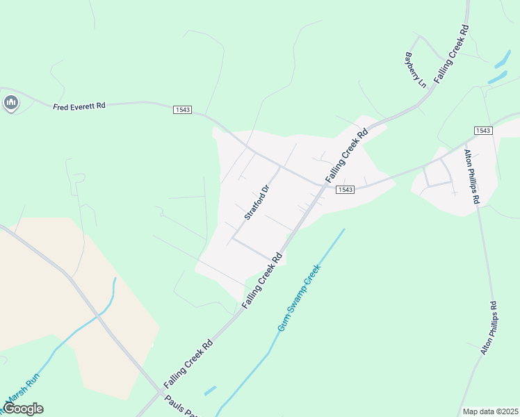 map of restaurants, bars, coffee shops, grocery stores, and more near 2504 Stratford Drive in La Grange