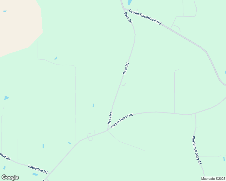 map of restaurants, bars, coffee shops, grocery stores, and more near Bass Road in Johnston County