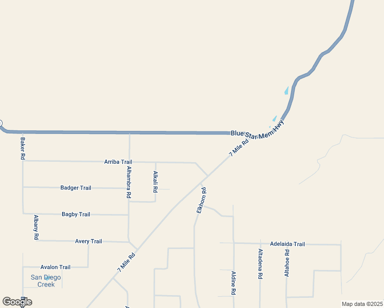 map of restaurants, bars, coffee shops, grocery stores, and more near Arriba Trail in San Luis Obispo County
