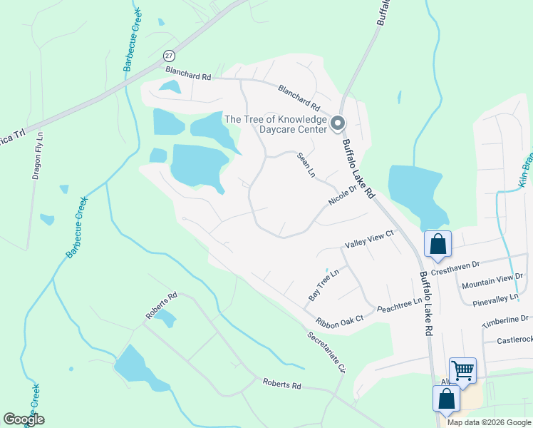 map of restaurants, bars, coffee shops, grocery stores, and more near 11 Christopher Drive in Sanford