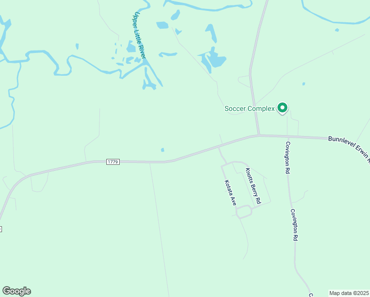 map of restaurants, bars, coffee shops, grocery stores, and more near 1831 Bunnlevel Erwin Road in Bunnlevel
