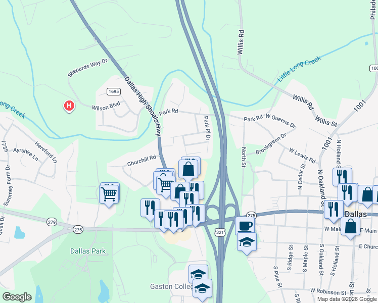 map of restaurants, bars, coffee shops, grocery stores, and more near 5918 Britt Lane in Dallas